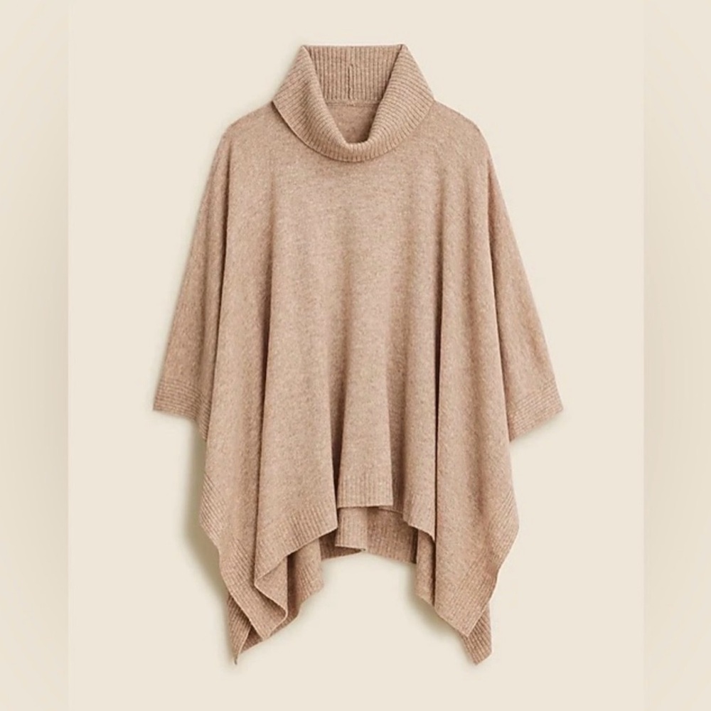 J. Crew wool cashmere  Poncho Sweater